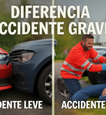 diferencia accidente leve grave