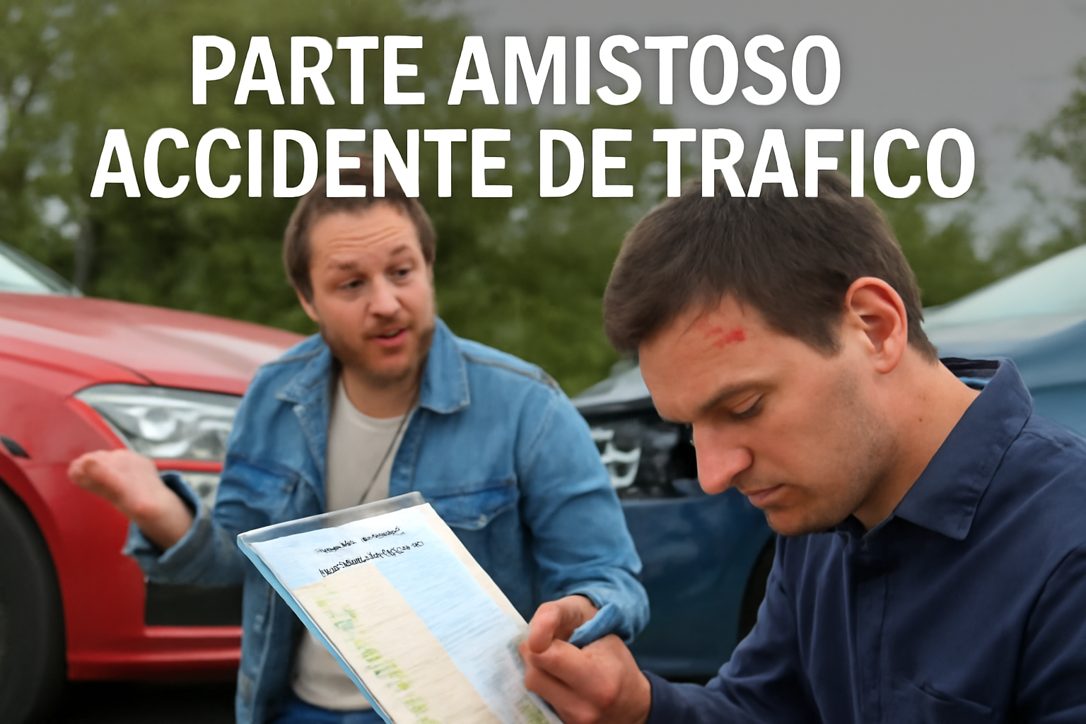 parte amistoso accidente tráfico