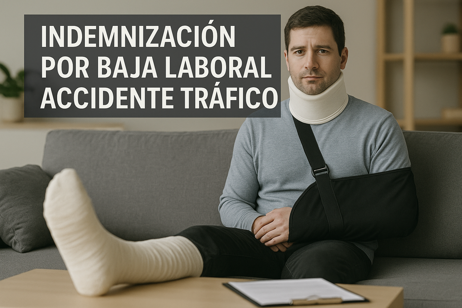 indemnización por baja laboral accidente tráfico