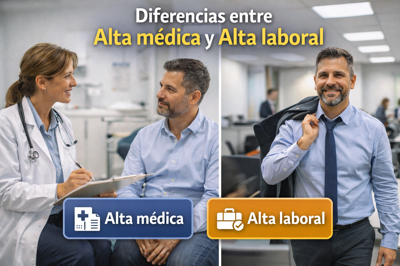 diferencias entre alta medica y alta laboral
