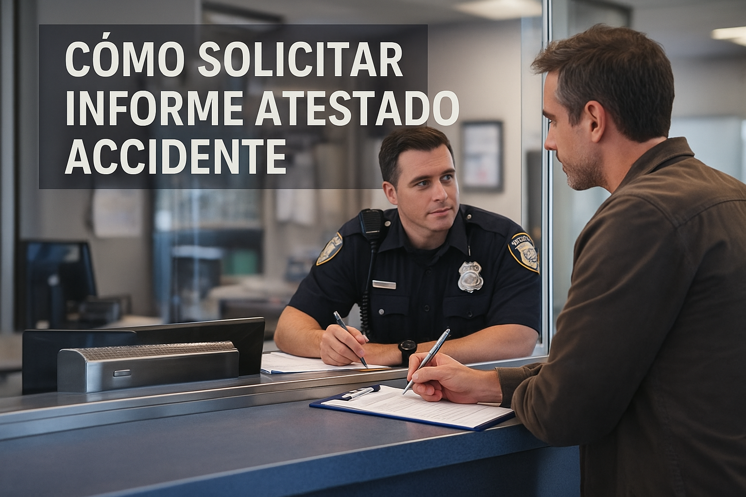 cómo solicitar informe atestado accidente