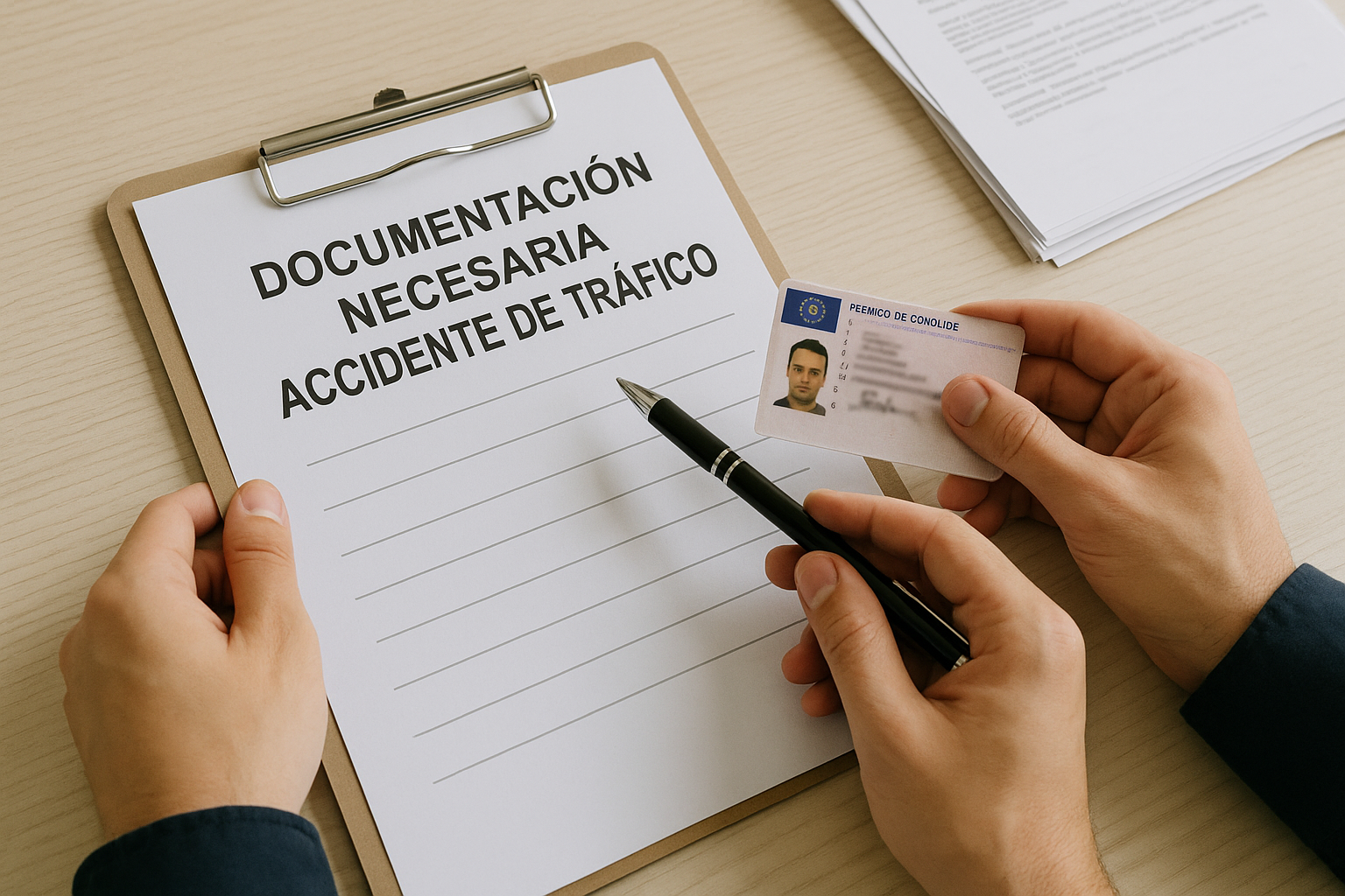 documentación necesaria accidente de tráfico