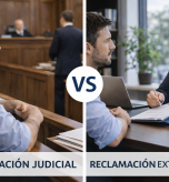 diferencia entre reclamación judicial y extrajudicial