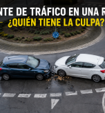 Accidente de tráfico en una rotonda quién tiene la culpa