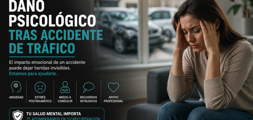 Daño psicológico tras accidente de tráfico